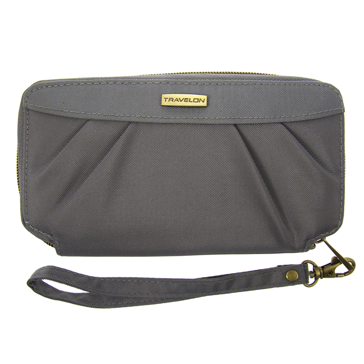 Women’s Travelon RFIDBlocking Wallet Zip Clutch Phone Wristlet Purse