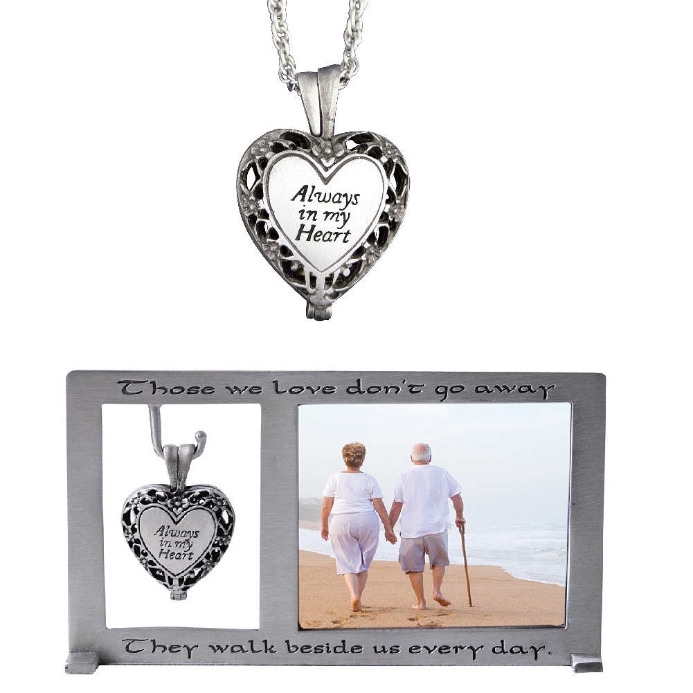 NEW Loving Memory Gift Set Always In My Heart Memorial Ashes Urn