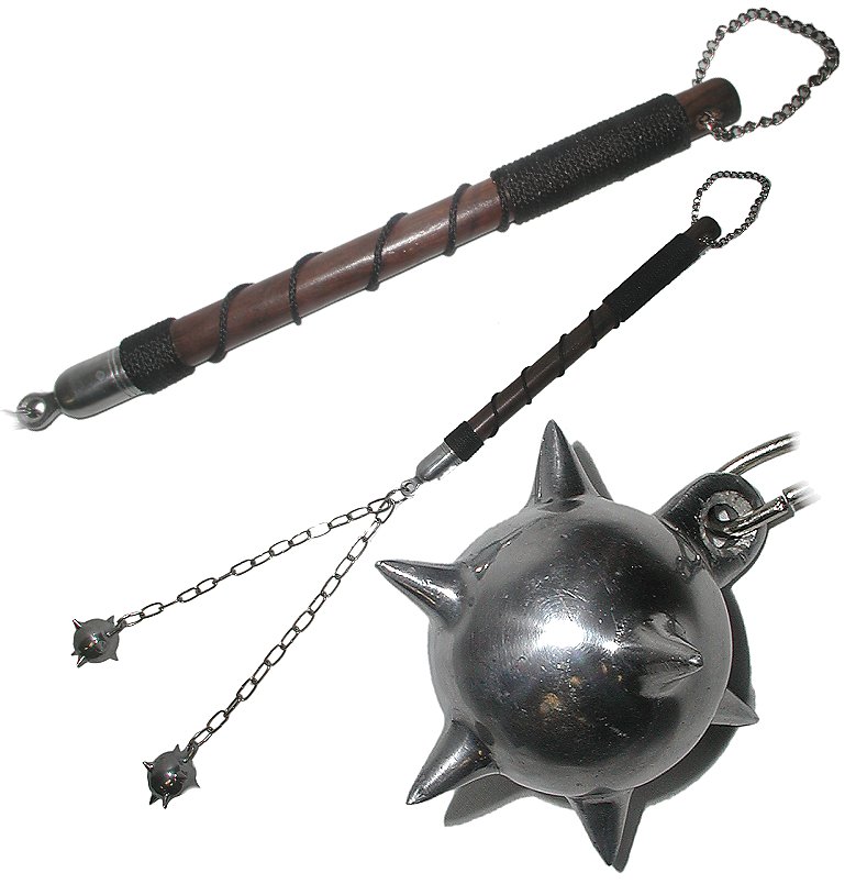 Authentic Medieval Flail Spiked Metal Ball 33 inches eBay