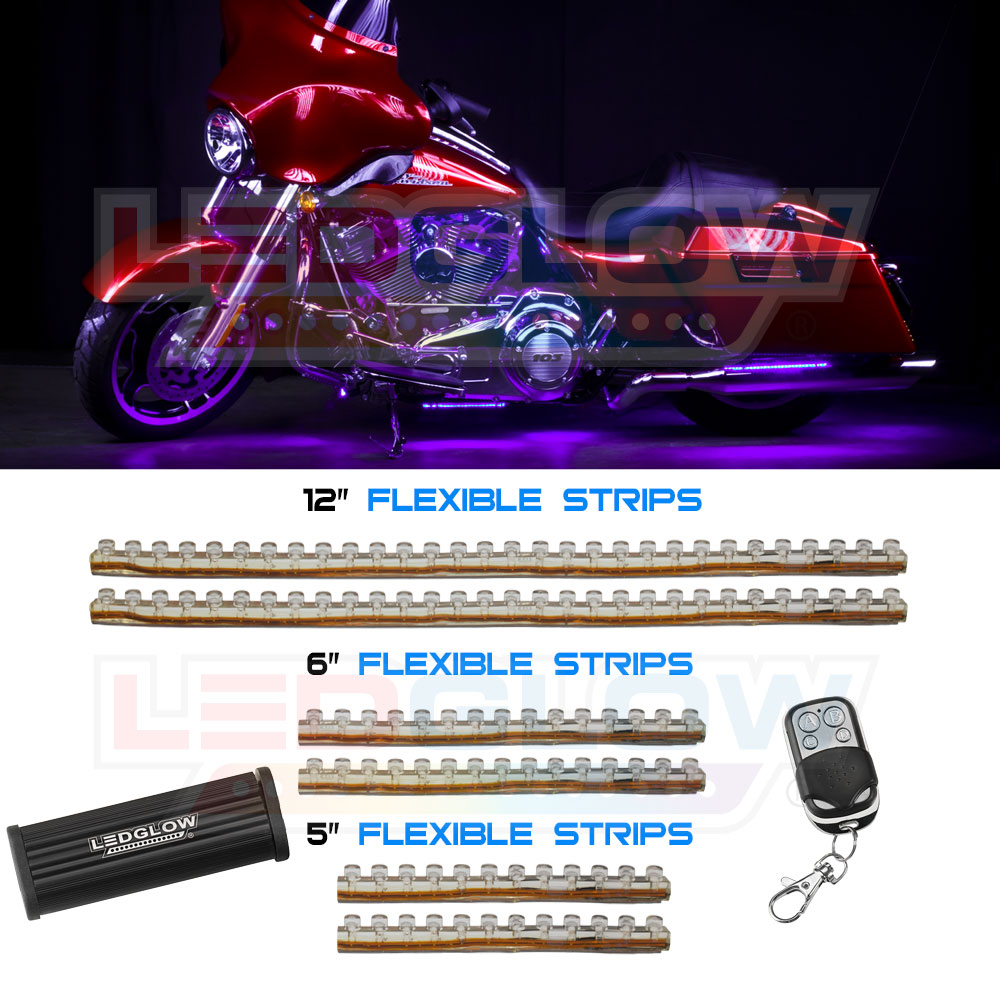 ledglow 6pc purple led motorcycle lights kit 114 leds lu mc pu 6pc ebay ledglow 6pc purple led motorcycle lights kit 114 leds lu mc pu 6pc ebay