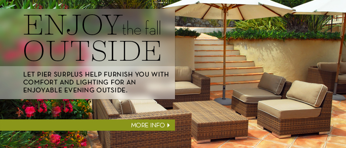 enjoy the outside with our outdoor furniture