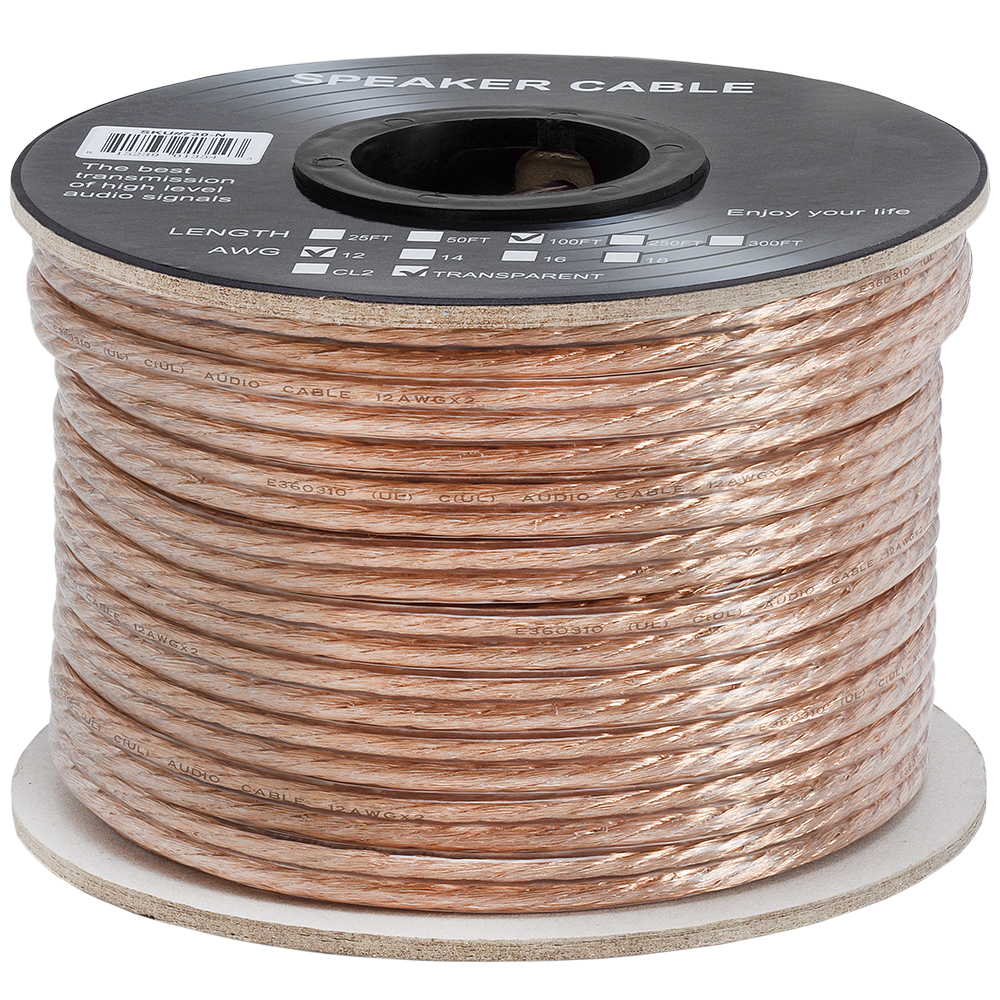 Speaker Wire Cable 12 Gauge High Quality Car Home Theater Audio 50FT