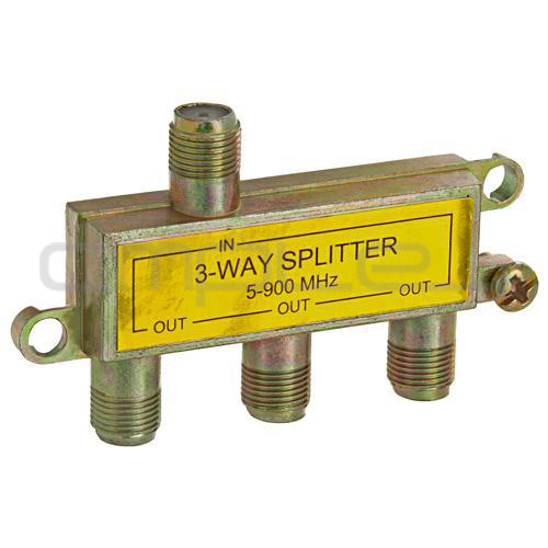 3way Cable TV Splitter Coaxial RG6 Coax 1in 3out HDTV Signal 5900MHz eBay