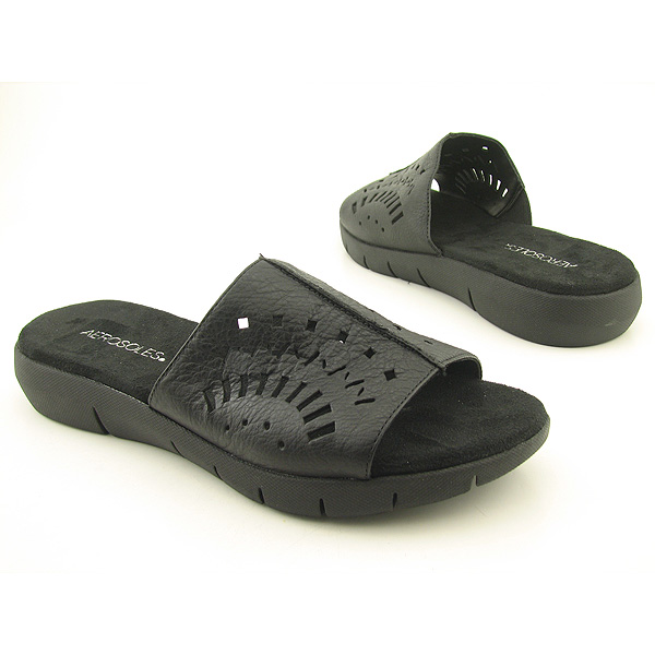 AEROSOLES Wipe Out Slides Black