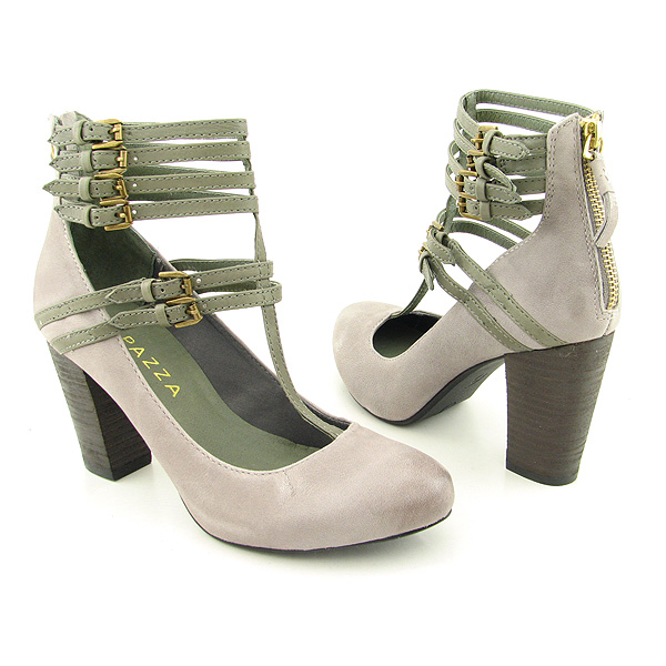 APEPAZZA Anversa Strappy Shoes Gray