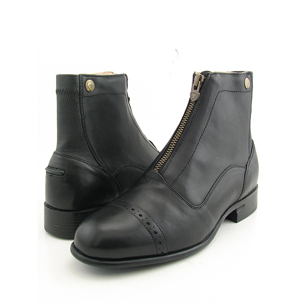 ARIAT Crowne Pro Zip Paddock Boots Ankle Shoes Black