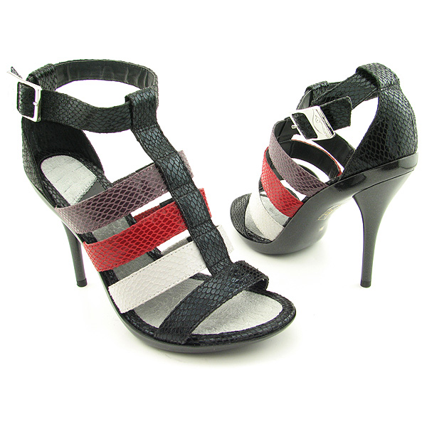 BABY PHAT Sade Heels Slides Strappy Shoes Black