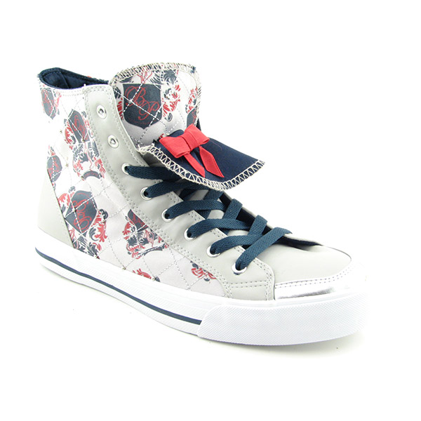 BABY PHAT Monamour Hi Lace Up Shoes White