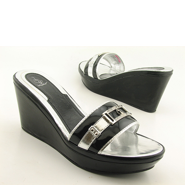 BABY PHAT Valora Platforms Wedges Black