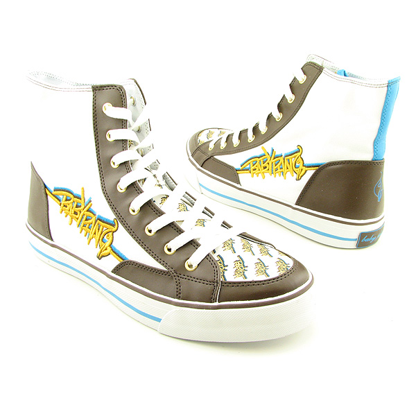 BABY PHAT Super Cat Grafitti Vulc Lace up Shoes White