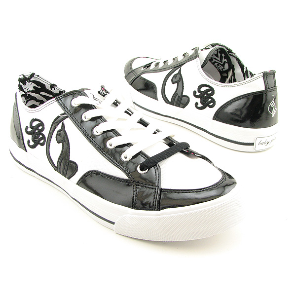 BABY PHAT Exotic Logo Babe Lace Up Shoes Black