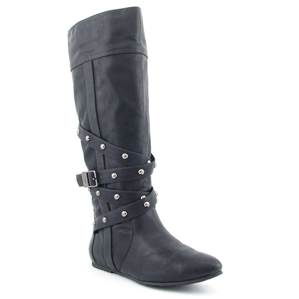 BABY PHAT Frances Boots Knee Black