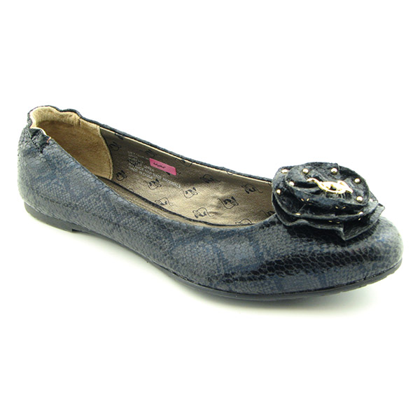 BABY PHAT Rose Ballet Flats Black