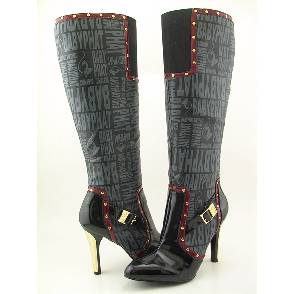 BABY PHAT Juliet Boots Knee Black