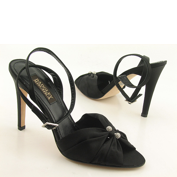 BADGLEY MISCHKA Alessandra Heels Slides Black