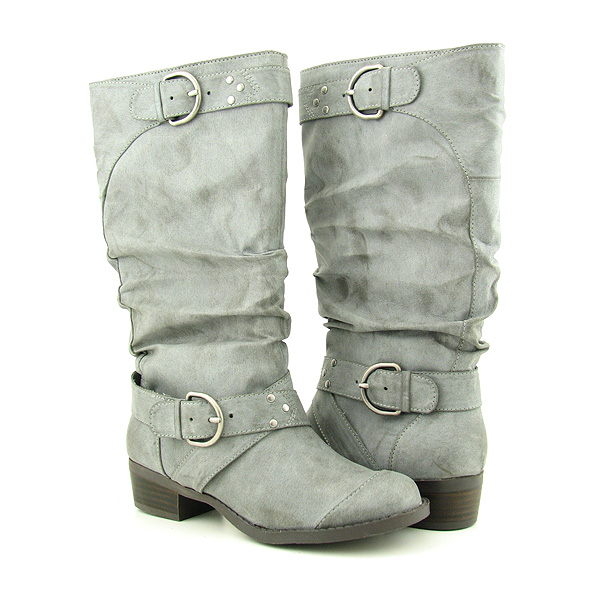 BC FOOTWEAR Light Up The Room Boots Gray