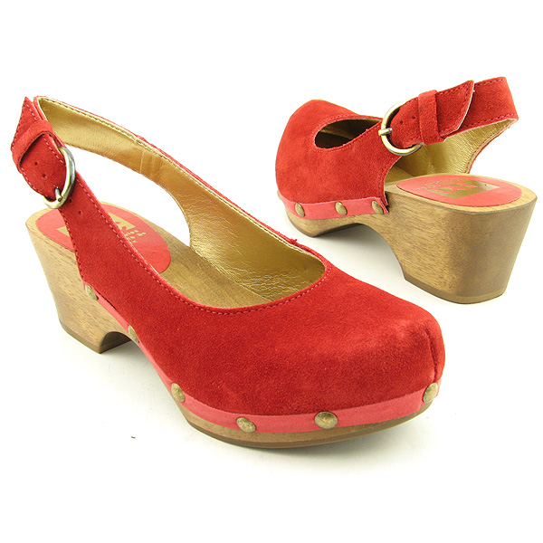 BC FOOTWEAR Bike Ride Clogs Red