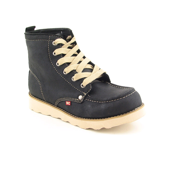 BC FOOTWEAR Paper Mache Ankle Boots Black