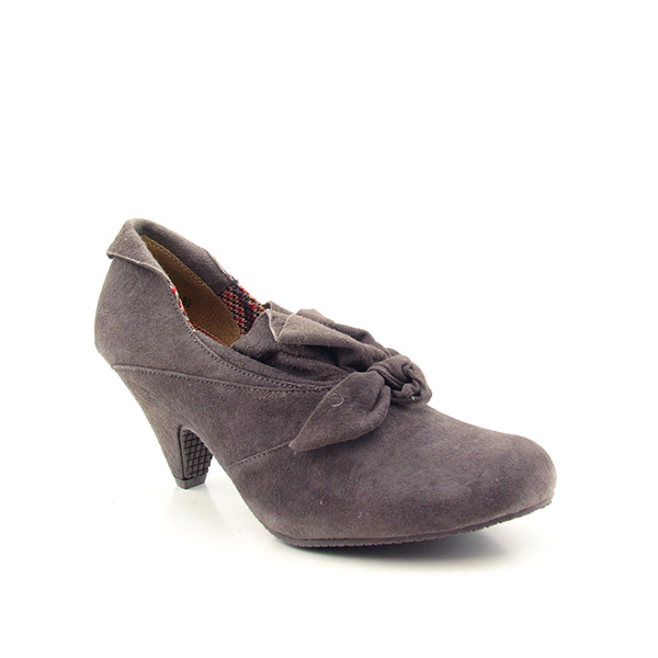 BC FOOTWEAR Mic Check Ankle Boots Gray
