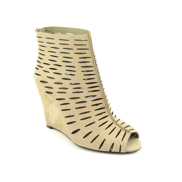 BCBGENERATION Fray Platform Wedges Beige