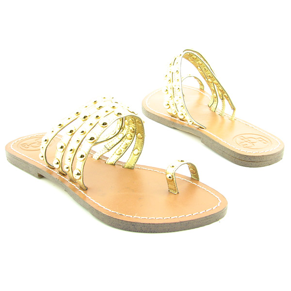 BCBGIRLS Banny Sandals Gold