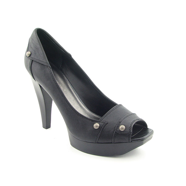 BCBGENERATION Russell Platforms Open Toe Shoes Black