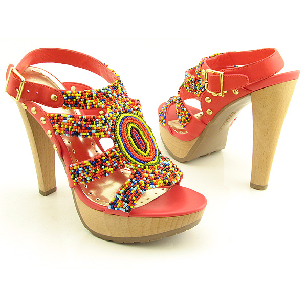 BCBGIRLS Balm Slingback Platform Wedges