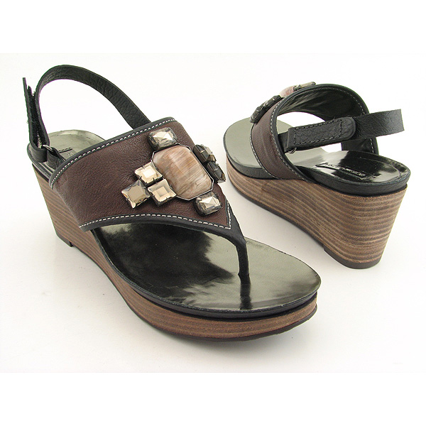 BCBGMaxazria Adelphie Platform Wedges Brown