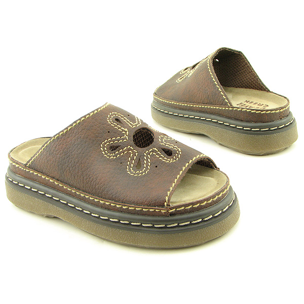 BEAVER CREEK Flower Sandals Shoes Brown Infants Baby Toddler