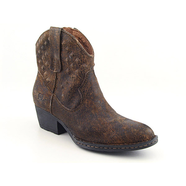 Born Jin Boots Cowboy Shoes Brown Womens