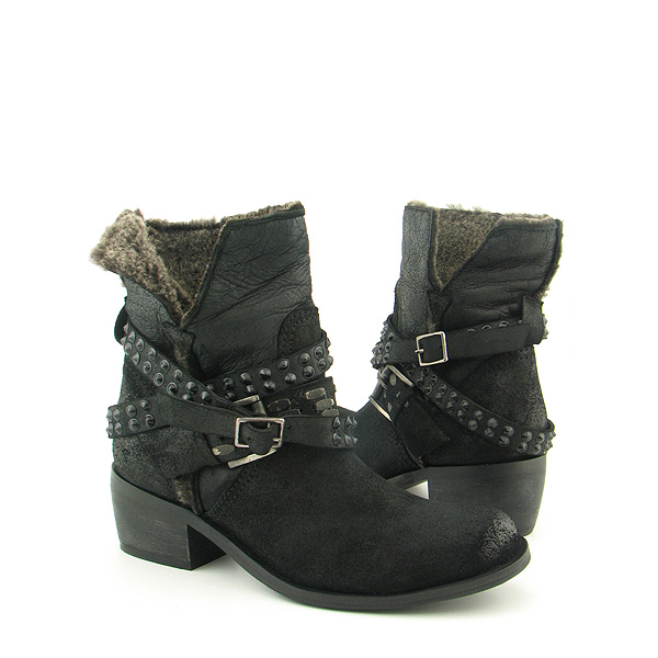 BRONX Stee rike Ankle Boots Black