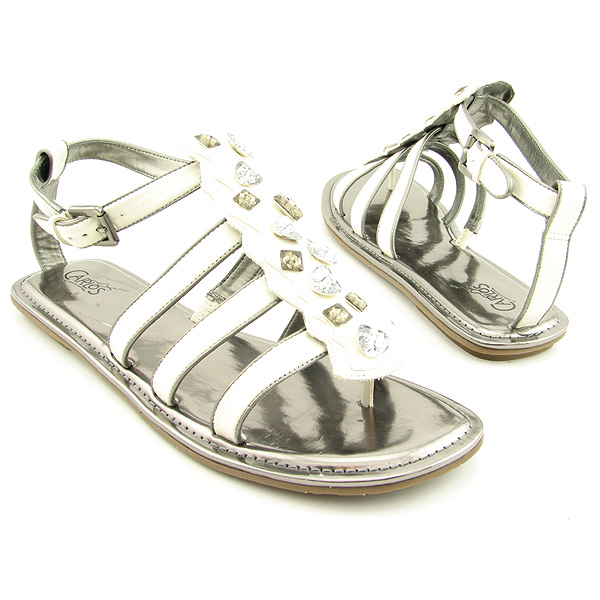 CARLOS SANTANA Star Sandals White