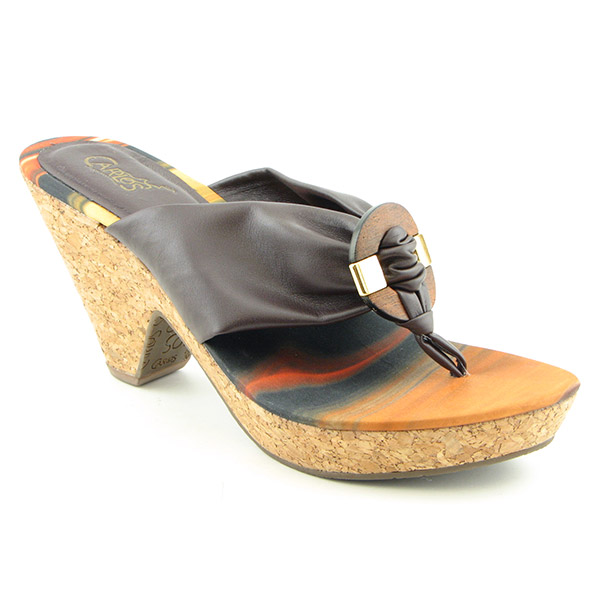 CARLOS SANTANA Martini 2 Platform Wedges Brown