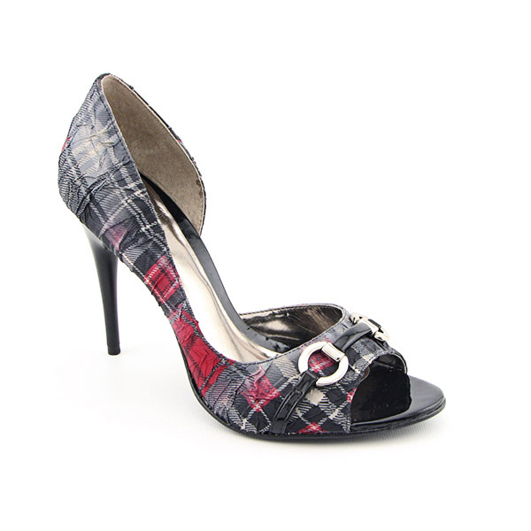 CARLOS SANTANA Roulette Stilettos Open Toe Shoes Gray