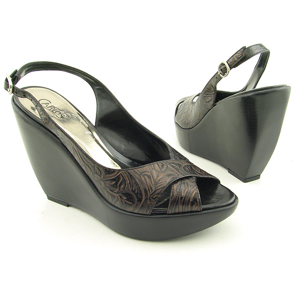 CARLOS SANTANA Elevate Platform Wedges Black