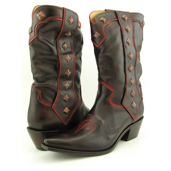 CHARLIE 1 HORSE BY LUCCHESE I4747 Boots Cowboy Shoes Brown Womens