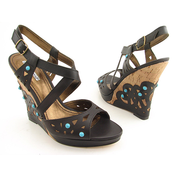 CHARLES DAVID Wishful Wedges Brown