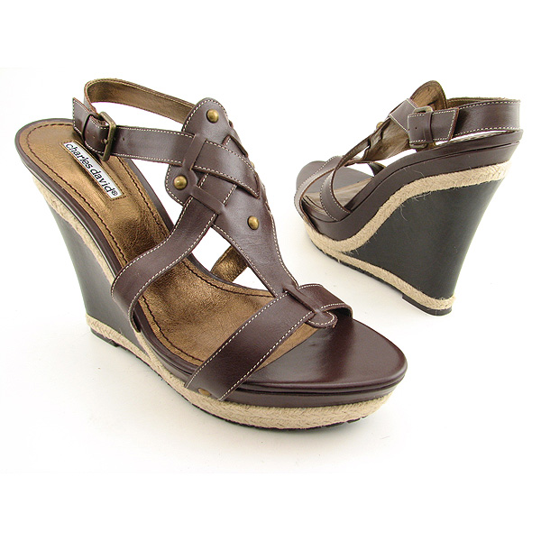 CHARLES DAVID Nurture Wedges Brown