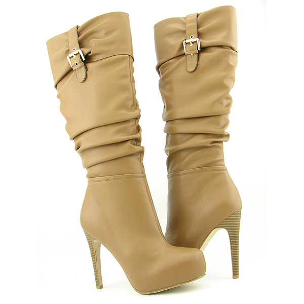 CHARLES DAVID Val Boots Beige