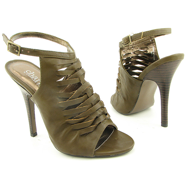 CHARLES DAVID Wave Sandals Brown