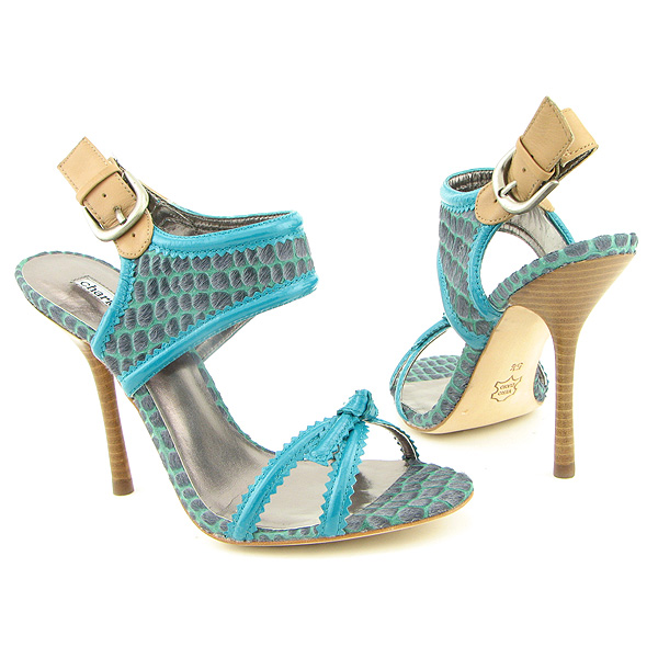 CHARLES DAVID Curtail Strappy Shoes Blue