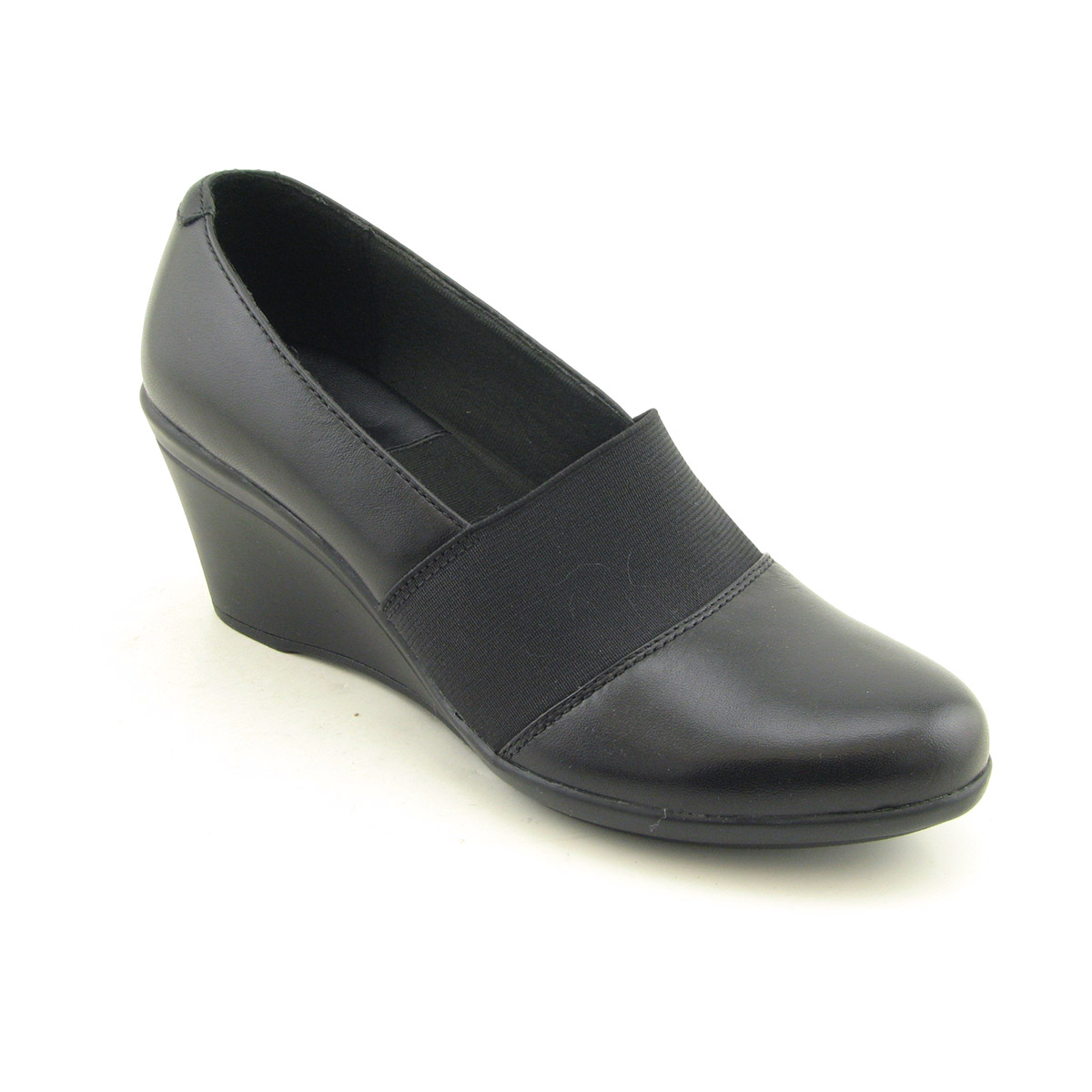 CLARKS 80604 Platform Wedges Black
