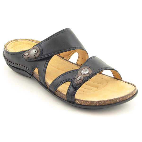 CLARKS Burst Sandals Black