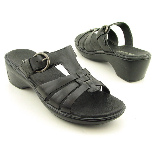 CLARKS Khali Slides Black