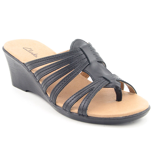 CLARKS 79899 T Strap Black