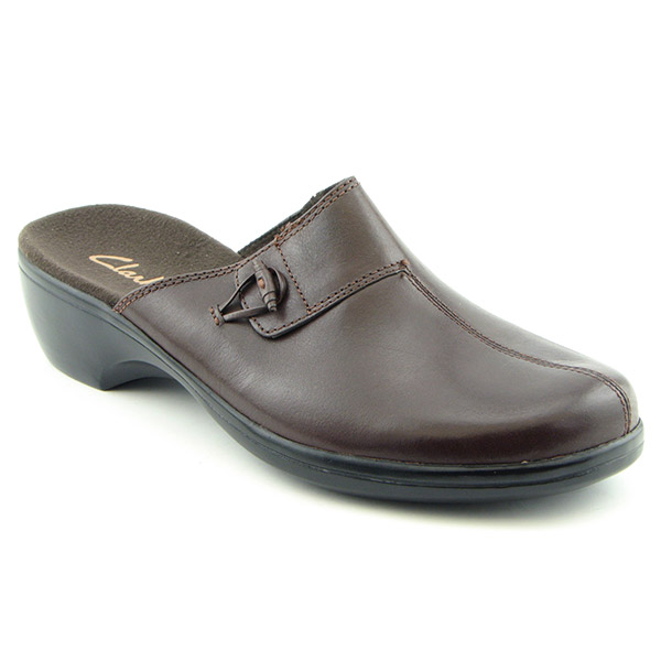 CLARKS Flamingos Mules Shoes Brown