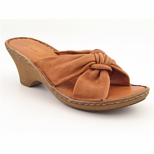 CLARKS Pillar Platform Wedges Brown