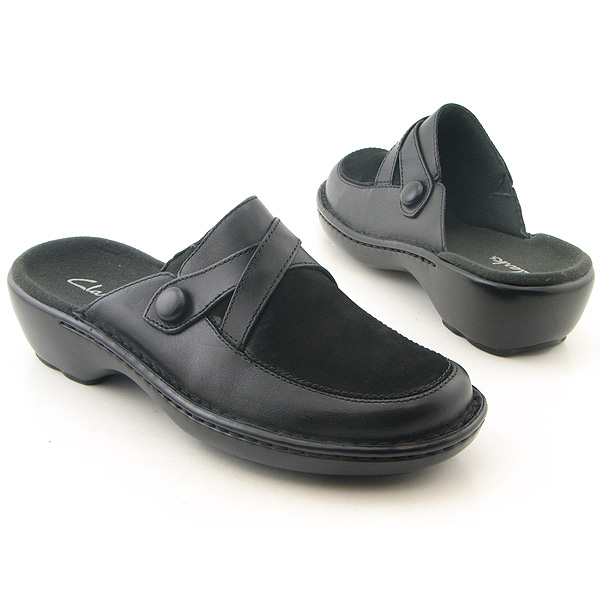 CLARKS Bloom Clogs Black