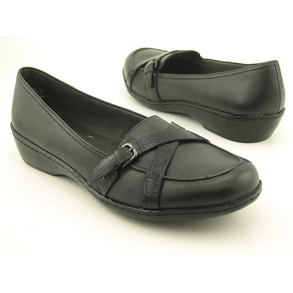 CLARKS Glenna Loafers Black