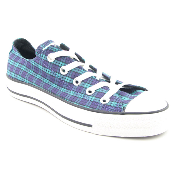 CONVERSE Plaid OX Sneakers Blue
